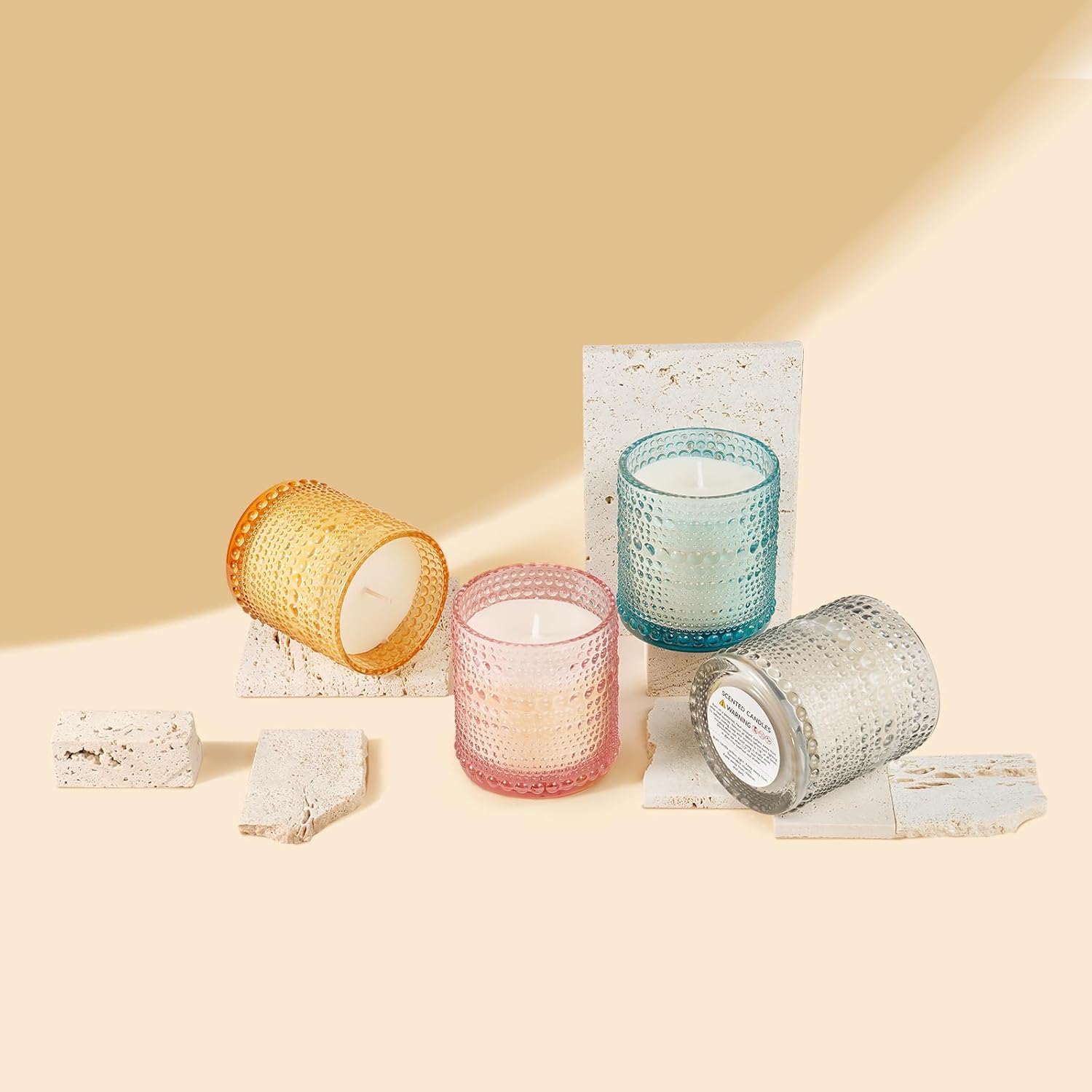 Glacier & Ocean Scented Candle - Scented Candle for Home, Candle Gifts for Women, Candles for Home Scented, Aromatherapy Candles, Luxury Glass Jar Candles - 7 oz Soy Candles