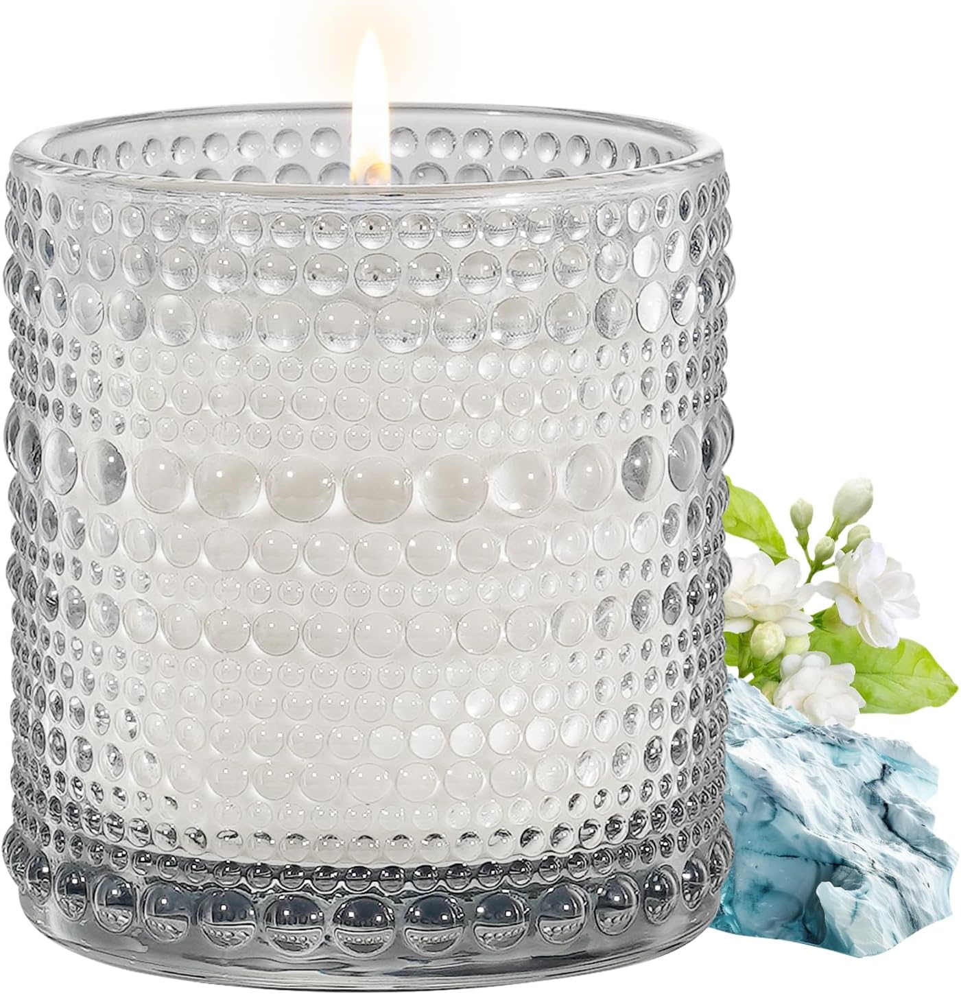 Glacier & Ocean Scented Candle - Scented Candle for Home, Candle Gifts for Women, Candles for Home Scented, Aromatherapy Candles, Luxury Glass Jar Candles - 7 oz Soy Candles