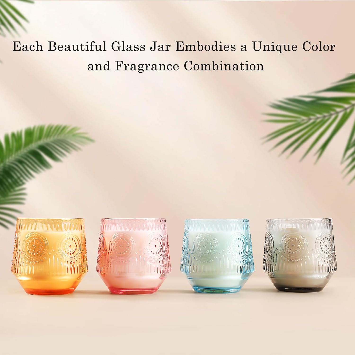 4 Pack Scented Candles for Home | Candle Set Gifts, Soy Candles for Home Scented, Candle Gifts for Women - Luxury Candles Set | Jasmine Lily,Lavender Eucalyptus,Sandalwood,Patchouli