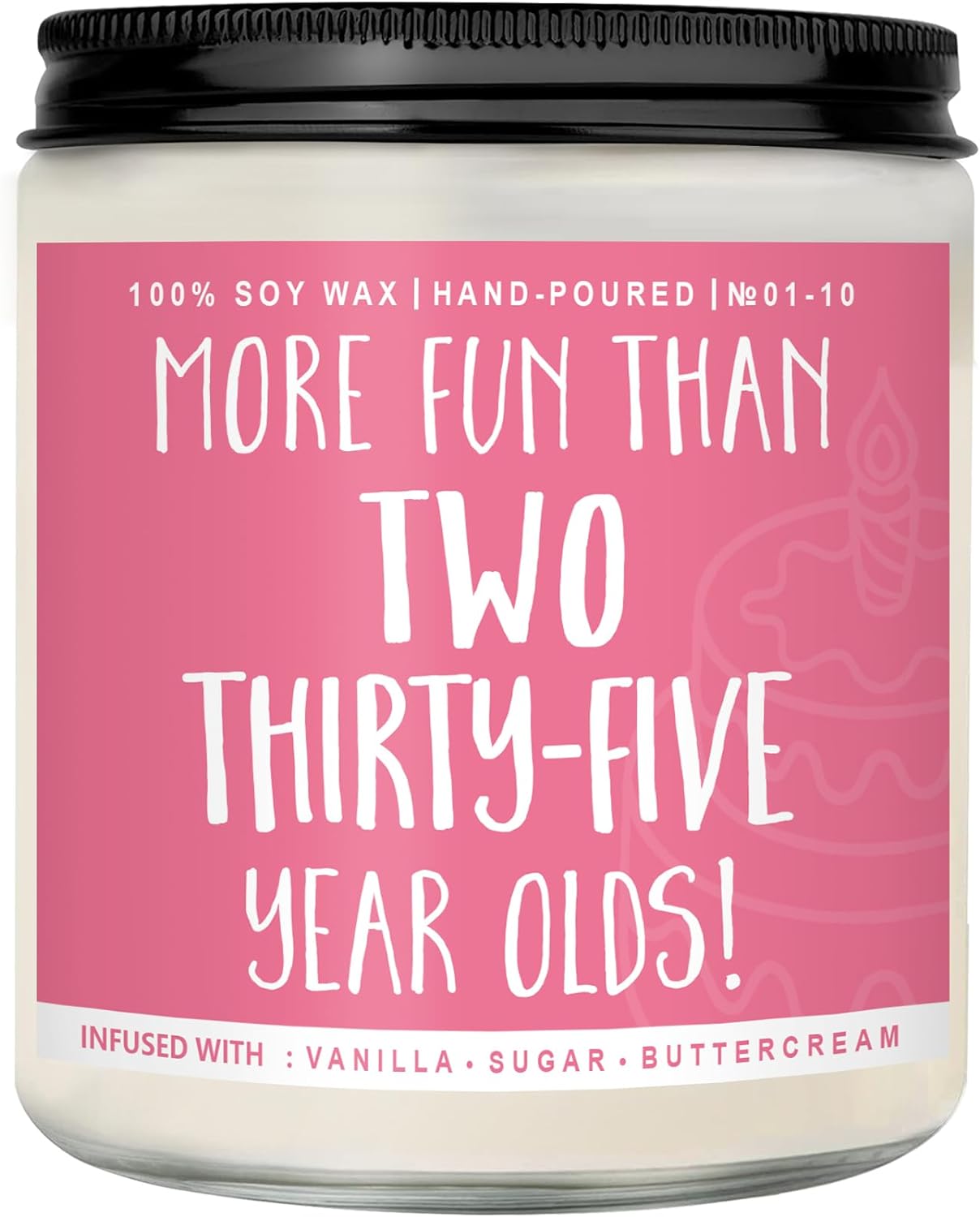 70th Birthday Gifts for Women, Best 70th Birthday Gift Ideas, Perfect Birthday Present, Funny Birthday Presents for Mom, Friends, Wife, Sister, 7oz Vanilla Cream-Scented Candle